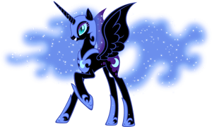 This is the Avatar Image for the Nightmare Moon (My Little Pony: Friendship Is Magic) AI Voice and Text to Speech Generator
